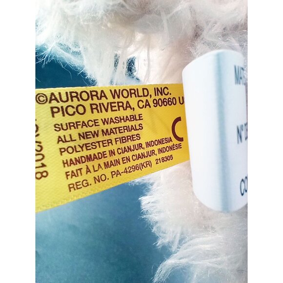 Miyoni By Aurora Standing Plush Llama Soft Cream Stuffed Animal Toy 12" Tall - Picture 9 of 14